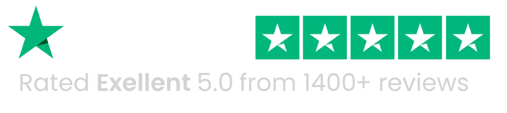 Trustpilot Rating - Excellent 4.9 out of 5 stars based on 2,635 reviews